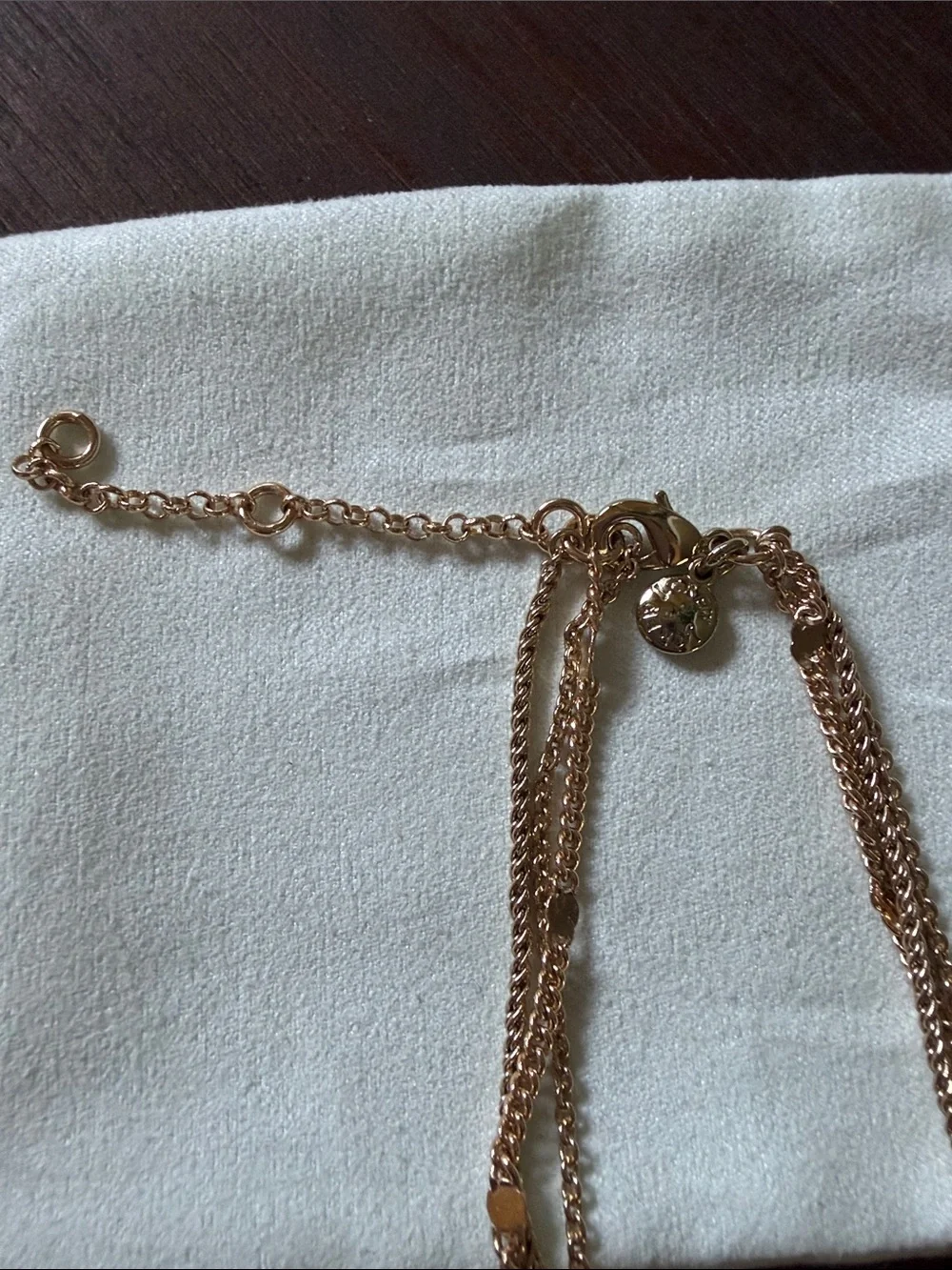 J. Crew Gold Multi-Layered Chain Necklace